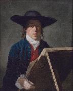 George Morland at an easel George Morland